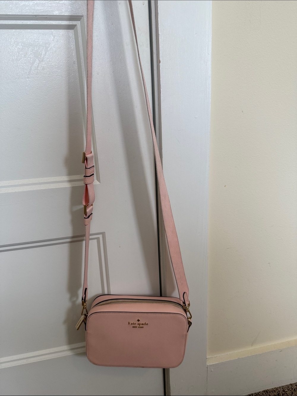 kate spade Pale Pink Saffiano Crossbody Bag - Picture 3 of 9